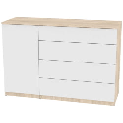 Комод Калисто(K42)923х1352х468PUSHtoOPEN(ДСС-Белый)