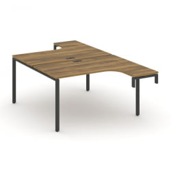 Рабочая станция-надставка на опорные тумбы CОНCЕПТ CН.ДСАН-002 Сандал Янтарный Черный / CONCEPT CN.DSAN-002