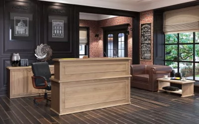 Стойка ресепшен RMS 120 Бук тиара