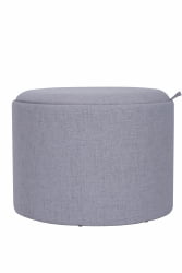 Пуф-столик с ящиком Хюгге L рогожка Серый