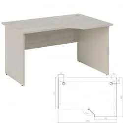 Стол эргономичный правый New Line NLN36315421 Дуб шамони светлый