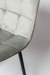 Дизайнерский стул OKC 1225 серый вельвет G-062-39