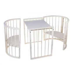 Детская кровать с бортиком Merry Happy 01 Слоновая кость