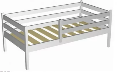 Бортик для деткой кровати RooRoom VK-3с Серый