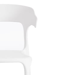 Дизайнерский стул TON (mod. PC33) пластик, 48 x 48 x 74 см, белый (White C0057)