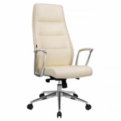 Кресло руководителя BRABIX PREMIUM Adept EX-752, синхромеханизм, алюминий, экокожа, бежевое