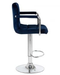Стул барный ДОБРИН КРУГЕР АРМ (синий велюр (МДЖ9-117)) / DOBRIN KRUGER ARM (MJ9-117))