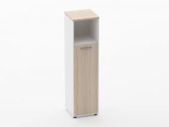 Шкаф 3 узкий закрытый с нишей Deka 10.16.13Л Туя/Белый