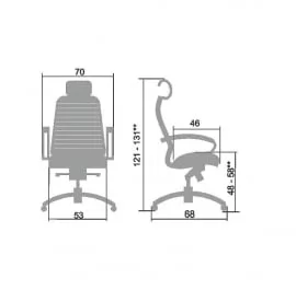 Кресло руководителя Samurai KL-2.04 Темно-коричневое