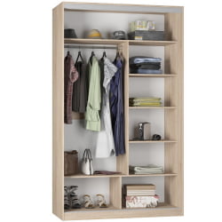 Шкаф-купе B-230х135х60-2(Белый-D9D10)