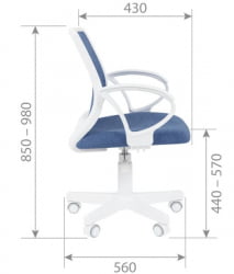 Детское кресло CHAIRMAN KIDS 112 велюр Морской