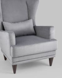 Кресло Скотт велюр Серый