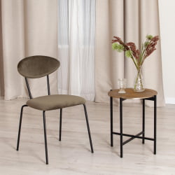 Столик кофейный Сеcрет Де Маисон БЛООМ ( мод. 11873-Б ) алюминиевый сплав, 46*46*51 см, черный/античная медь / Secret De Maison BLOOM mod. 11873-B