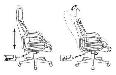 Геймерское кресло Бюрократ ZOMBIE RUNNER Черный-желтый
