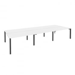 Рабочая станция на П-образном м/к ОНИКС О.МП-Д.РС-6.3.8 Белый Бриллиант/Антрацит / ONIX O.MP-D.RS-6.3.8