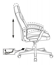 Кресло игровое Zombie 11LT Черный/синий