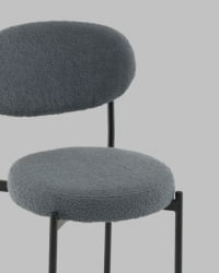 Стул полубарный Бриф DD ПБ букле темно-серый