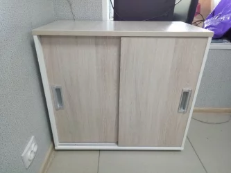 Тумба-купе Deka 9.02.08 Дуб Сантана светлый/Белый