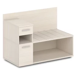 Тумба багажная с ящиком и дверью левый Ornata 	Н-444 Л Дуб Кобург