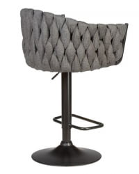 Стул барный ДОБРИН ЛЕОН (графитовая ткань (ЛАР-275-21)) 2 шт / DOBRIN LEON (LAR-275-21))