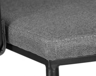 Стул полубарный ДОБРИН АМЕЛИА CОУНТЕР (серая ткань (Ф-48), темно-серый винтажный ПУ (МФ-12)) 4 шт / DOBRIN AMELIA COUNTER (F-48), PU (MF-12))