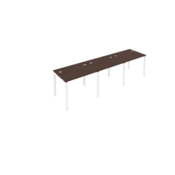 Рабочая станция на 3 раб.места Метал Сйстем Б.СМ-3.1 Венге/Белый / Metal System