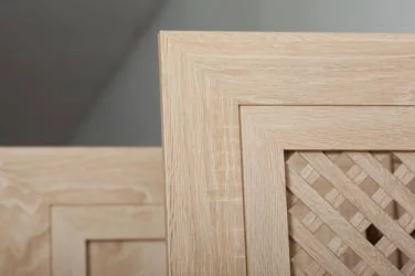 Шкаф кухонный 800 с открытой полкой с решеткой Кантри ЛД 235.293.000 Сономе эйч светлая