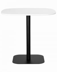 Дизайнерский стол ДОБРИН ОТИС (белая столешница, черное основание) / DOBRIN OTIS