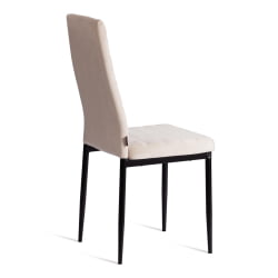 Металлический стул Easy (mod. JSC02-1) металл, флок, 41 х 52 х 96 см, beige (молочный) HLR2 / черный