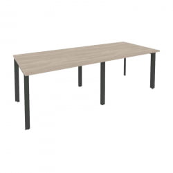 Стол переговорный (2 столешницы) ONIX O.MP-PRG-2.2 Дуб Аттик/Антрацит