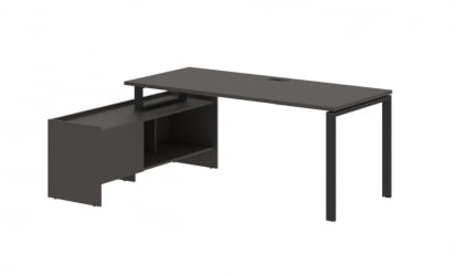 Стол с тумбой EDIS EUCT 19814 Мокко Черный