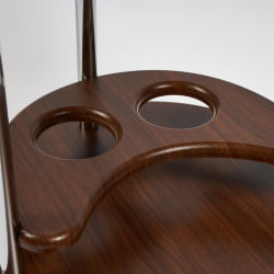 Журнальный столик на колесиках FAIRPORT МДФ/металл, 70*47*80,5 см, Орех