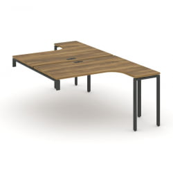 Рабочая станция-надставка на опорные тумбы CОНCЕПТ CН.ДСАН-003 Сандал Янтарный Черный / CONCEPT CN.DSAN-003