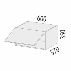 Антресоль для пенала (с системой плавного закрывания) Бьянка 102.102