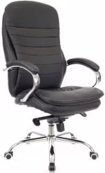 Кресло для руководителя Еверпроф Валенсиа М Экокожа Черный / Everprof Valencia M