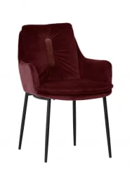 Кресло Саманта велюр Бордовый