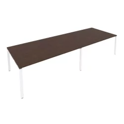 Переговорный стол (2 столешницы) Metal System Б.ПРГ-2.5 Венге/Белый