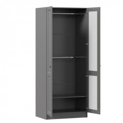 Шкаф двухстворчатый Амели ЛД 642.830.000 Оникс серый