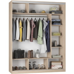 Шкаф-купе B-220х180х60-2(ДСС-D9D10D9)