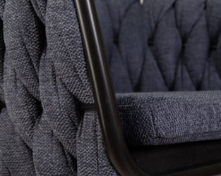 Стул барный ДОБРИН ЛЕОН (синяя ткань (ЛАР-275-29)) 2 шт / DOBRIN LEON (LAR-275-29))