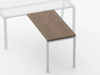 Брифинг-приставка для стола на Л-обр.опорах Deka 73.10.12 Дуб Верцаска