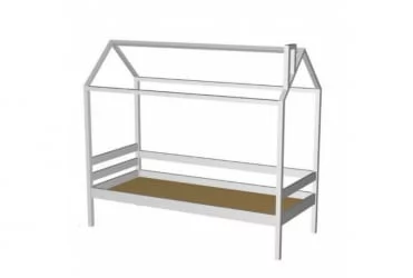 Кровать-домик RooRoom кд-11С Серая