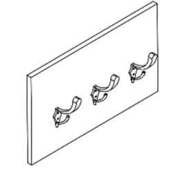 Настенная вешалка в прихожую KHP 530 Белый