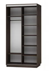 Шкаф-купе двухдверный Экспресс Дуо Экспенс 1200х2400h Венге