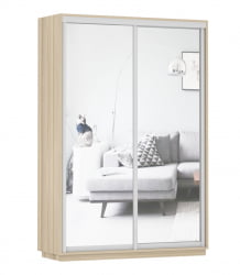 Шкаф-купе двухдверный Экспресс Дуо Экспенс 1400х2400h Ясень шимо светлый