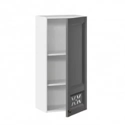 Шкаф кухонный 450 высокий Амели-3 ЛД 299.430.000.043 Белый Оникс серый