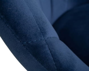 Стул барный DOBRIN LOGAN BLACK (синий велюр (MJ9-117)) 2 шт