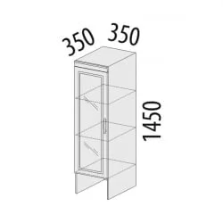Сервант Венеция 32.07 Сосна Астрид Ваниль