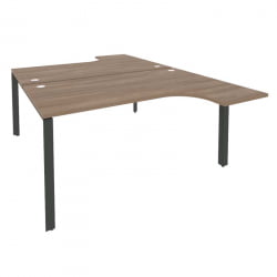 Рабочая станция на П-образном м/к ОНИКС О.МП-Д.СА-4 Дуб Аризона/Антрацит / ONIX O.MP-D.SA-4