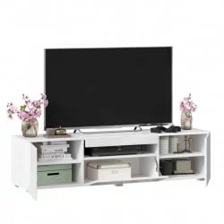 ТВ тумба Бруклин ЛД 685.010.000 М Белый глянец